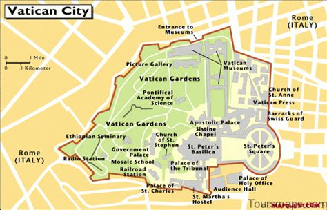 Rome Vatican City Map
