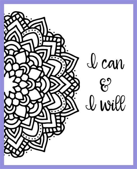 Try changing the color through the color selection tool or play around with its transparency settings. Motivational Mandala Free Coloring Pages | Quote coloring pages, Coloring pages inspirational ...