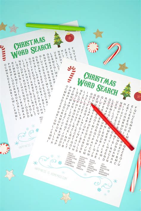 Printable Christmas Word Search For Kids And Adults