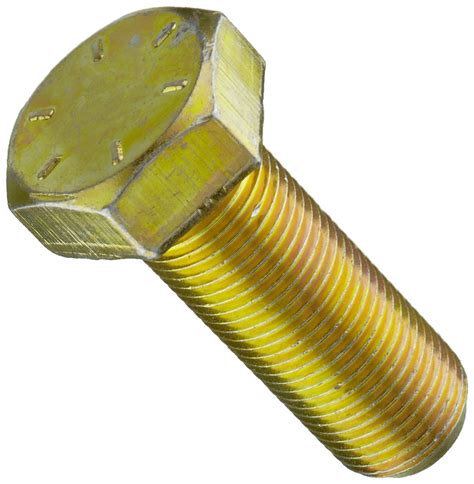 Zinc Yellow Chromate Plated Finish Pack Of 50 Fully Threaded 3 Length 7