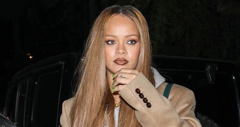 rihanna debuts new blonde hair while stepping out for dinner in l a asap rocky rihanna