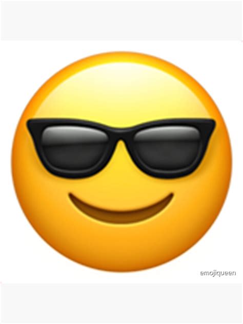 Póster Cool Emoji Gafas De Sol De Emojiqueen Redbubble