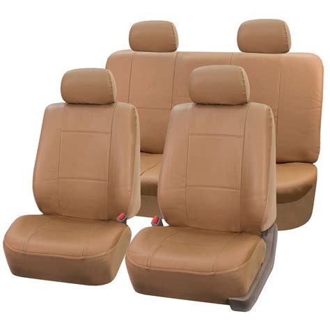 It is one of the more affordable leather seat covers on our list. PU Leather Bucket Seat/Full Set Covers for Seats with ...