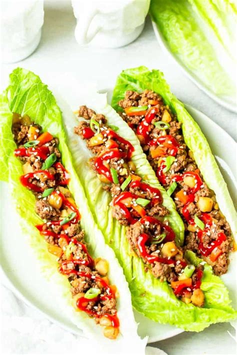 Ground Beef Lettuce Wraps Recipe Delicious Little Bites