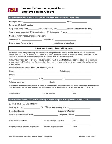 Leave Request Form 9 Examples Format Pdf