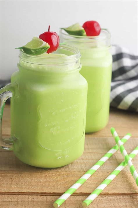 Lime juice is mixed with a sugar syrup. Frozen Limeade Punch - The Farm Girl Gabs®