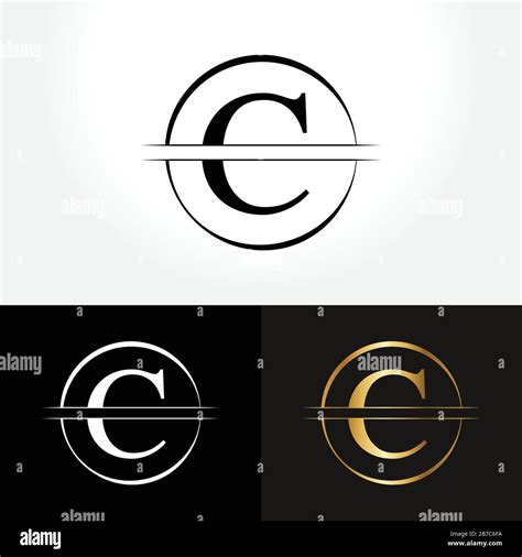 Initial Circle Letter C Logo Design Business Vector Template Creative