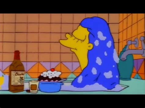 The Simpsons Hot Moments Marge Submerge Into Bathtub YouTube