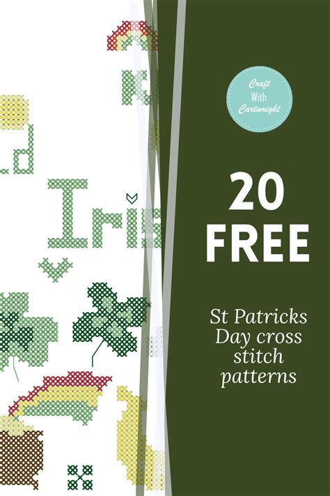 Have a shamrock on us and get free and customizable templates from canva. 20 free St Patrick's day cross stitch patterns | Stitch ...