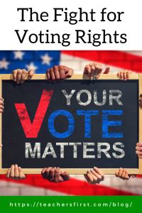 The Fight For Voting Rights Teachersfirst Blog