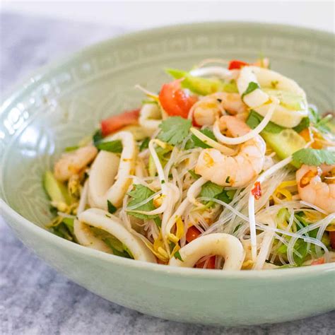 Simple Thai Seafood Salad A Tasty Kitchen