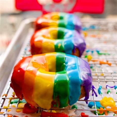 Donut Pride Rainbow Donut Rainbow Food Food