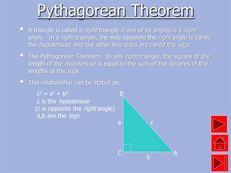 Ppt The Pythagorean Theorem Powerpoint Presentation Free Download