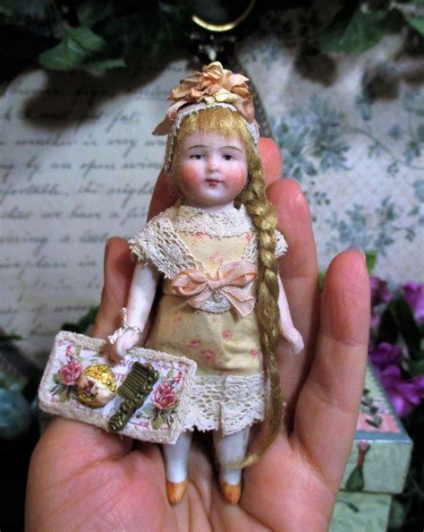 Lovely 4 All Bisque Antique German Miniature Dollhouse Doll