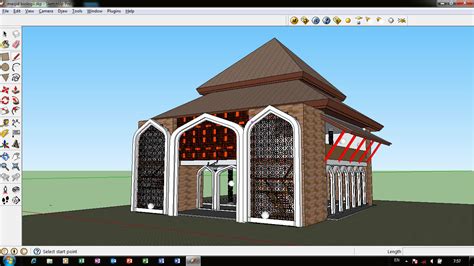 Rumah ini hanya sebagai contoh saja. Desain Masjid 2 Lantai Tropis Jawa Atap Pendopo | Ide ...