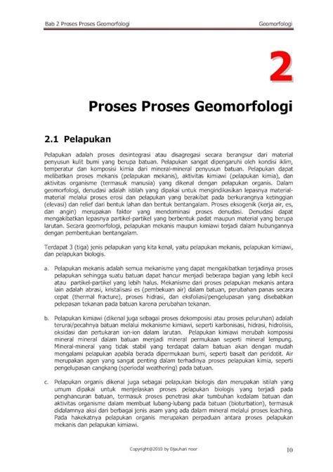 Pdf Bab Proses Geomorfologi Dokumen Tips