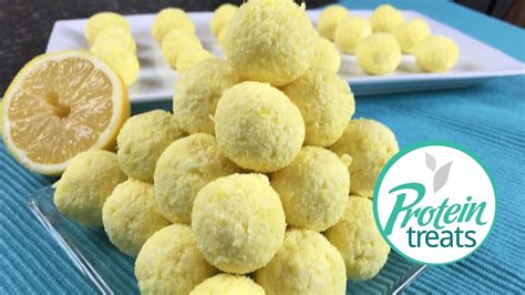 No Bake Lemon Cheesecake Balls Protein Treats By Nutracelle Youtube