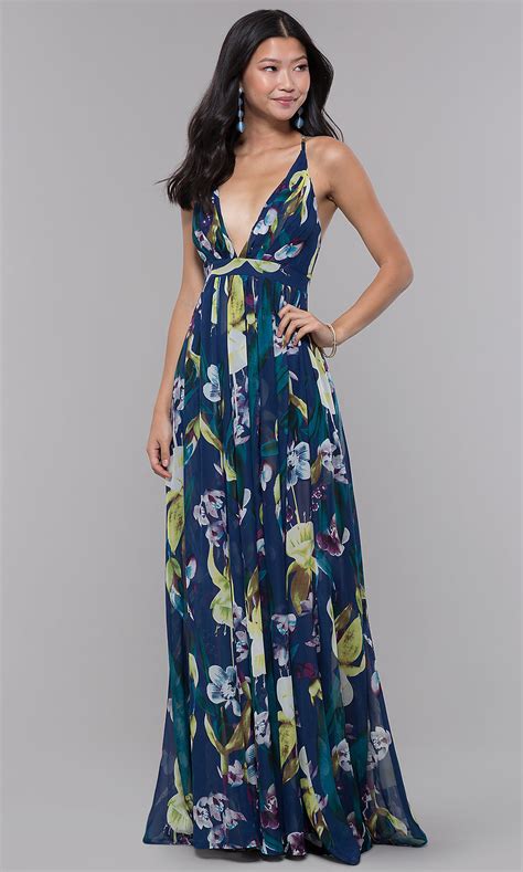 These dresses will make sure you look stylish for whatever wedding season throws your way. Floral-Print Formal Wedding-Guest Dress with Open Back
