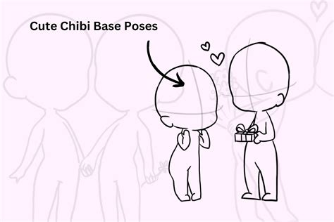 Chibi Body Stamps Chibi Couple Chibi Base Chibi Anime Figure Chibi Valentine Printable