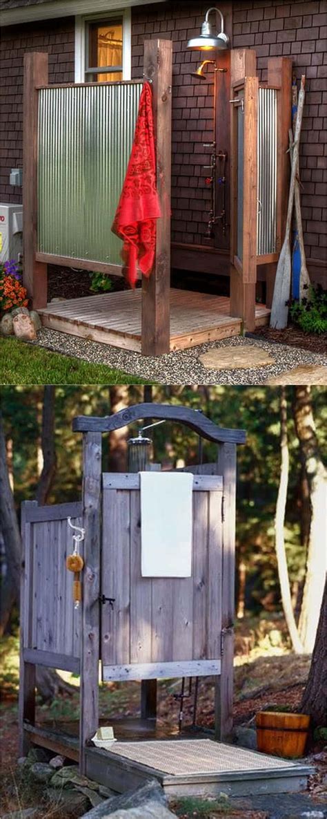 Beautiful Easy DIY Outdoor Shower Ideas A Piece Of Rainbow Diy Outdoor Shower Ideas