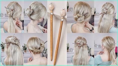 1 Minute Easy And Amazing Hairstyles With Bun Stick Or Pencil ️ Chinese
