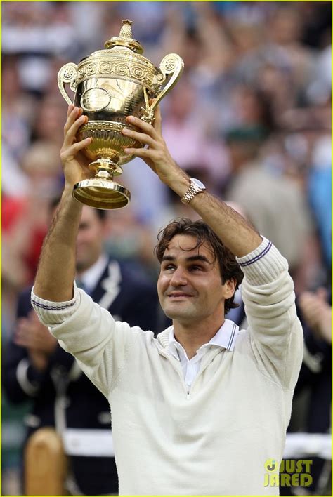 Roger Federer Wins Seventh Wimbledon Title Photo 2684641 Roger Federer Photos Just Jared