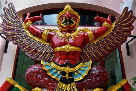 Garuda Emblem Of Thailand On Karon Beach In Phuket Thailand Encircle