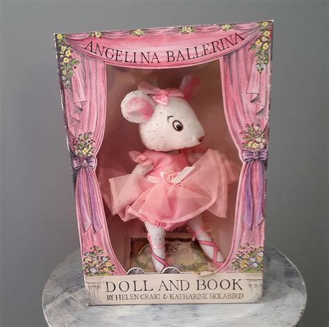 Vintage Angelina Ballerina Doll And Book Never Opened Nip 1989 Etsy