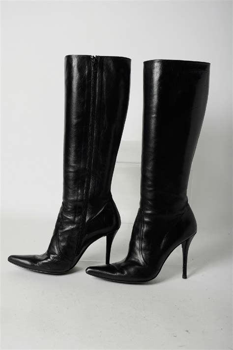 Free returns for 365 days! eBay Leather: A deal on sexy, spiky knee-high black ...