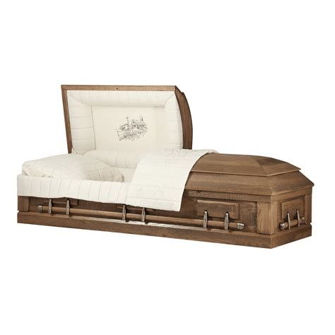 Solid Oak Wood Coffin Casket Titan Casket
