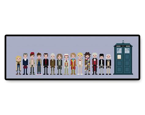 Doctor Who The Doctors Cross Stitch Pdf Pattern Pixel People