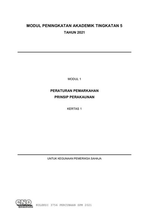 Jawapan Percubaan Spm 2021 Prinsip Perakaunan  sarakianzr