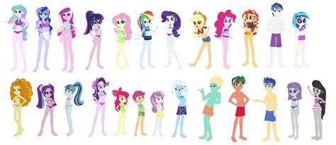 Equestria Girls Ultimate Swimsuit Collection By Jacob Van Antwerp On