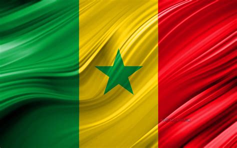 Download Vibrant Senegal Flag Wallpaper