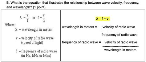 What Is The Equation That Illustrates The Relationship Between Wave