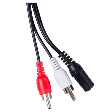 35mm Female To 2 Rca Male Jack Audio Video Cable 15m Dd 888309011848