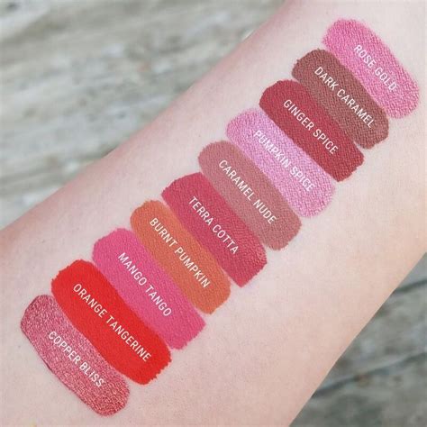 Warm Liquid Lipstick Swatches Vegan Cruelty Free Gluten Free Long