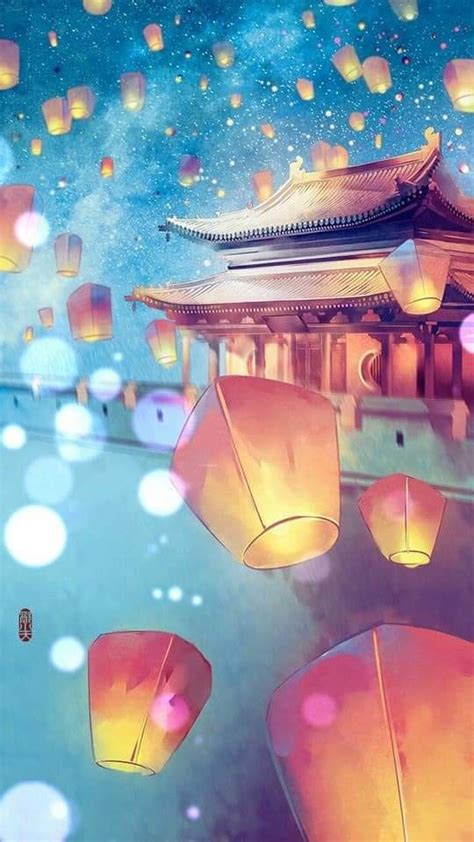 Pin By Belonika 베로니카 On Lanterns Anime Art Scenery Landscape Art