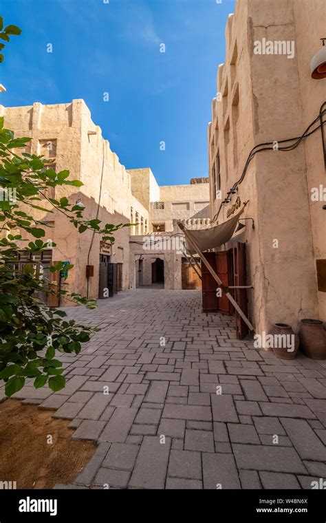 Dubai Uae December 1 2018 Al Fahidi Historical Neighbourhood Also