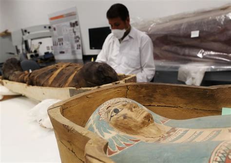 egypt begins restoration on king tut s golden coffin photoreport