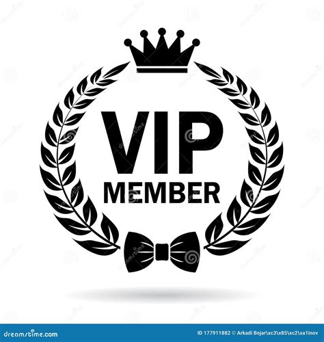 Vip Member Vector Emblem Stock Vector Illustration Of Important
