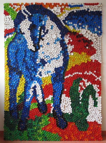 Gemälde aus Flaschendeckeln | Flaschendeckel Neben klassischen plastiken wie denen von r.