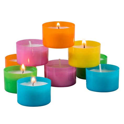 Stonebriar Unscented Long Burning Tea Light Candles With 6 7 Hour Burn