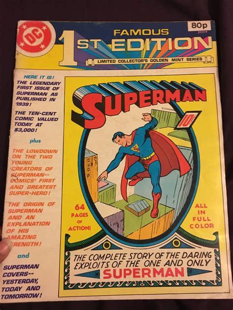 Famous First Editions Superman Vol 1 Issue 1 Superman Comic