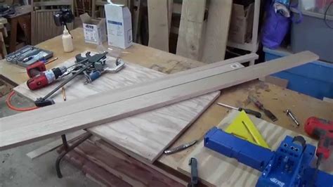 Kreg Jig K5 Project Couch Table From 3 Stock Oak Boards Youtube