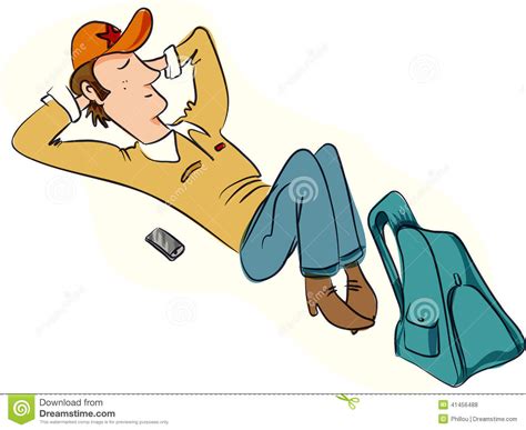 Relaxed Man Lying Down With Clipart Panda Free Clipart Images