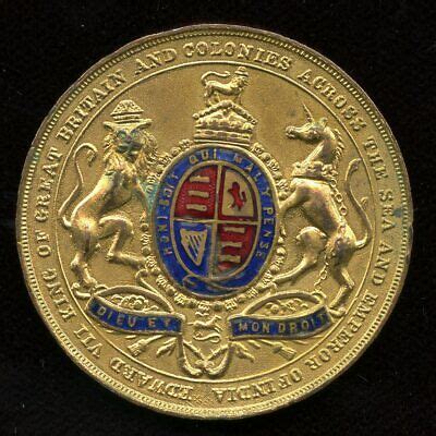 Medallion Enamelled King Edward VII Alexandra Queen Crowned Medal EBay