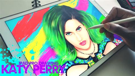 Speed Drawing Katy Perry On My Ipad Pro Best Drawing On Ipad So Far