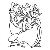 Kleurplaat Donald Duck (Disney) 477