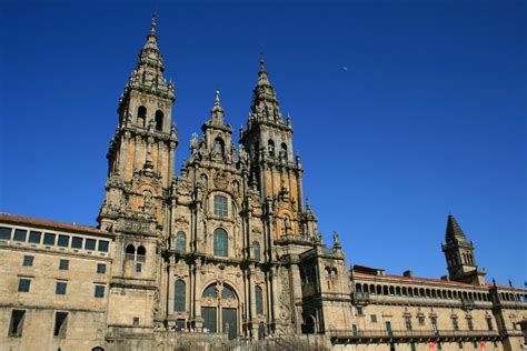 Santiago De Compostela Cathedral In Galicia Spain Tourist Spots